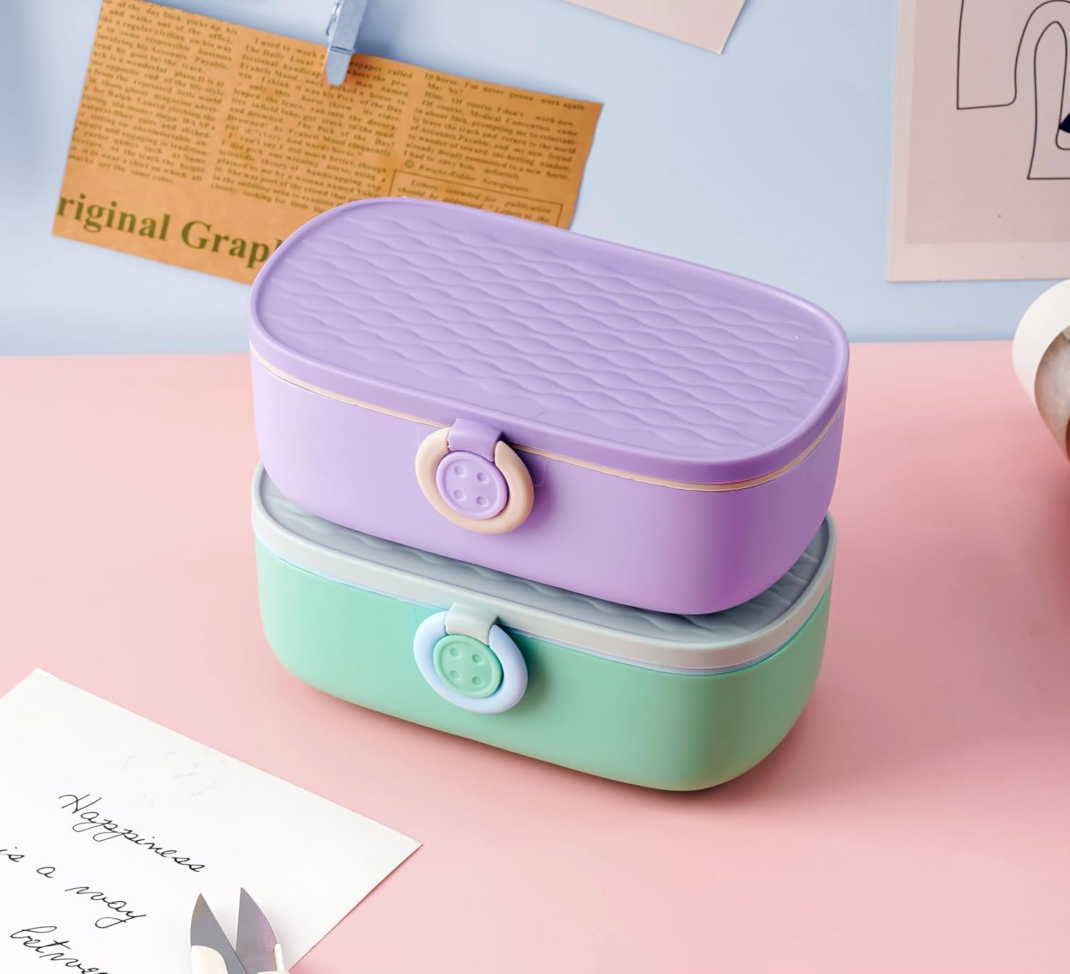 FKOG Cyan Green Sewing Project Kit, 135 Pcs Family Travel Sewing Kit Sewing Supplies Repair Kit Sewing Thread Accessories DIY Sewing Supplies Organizer (Cyan Green Sewing kit) - Image 5