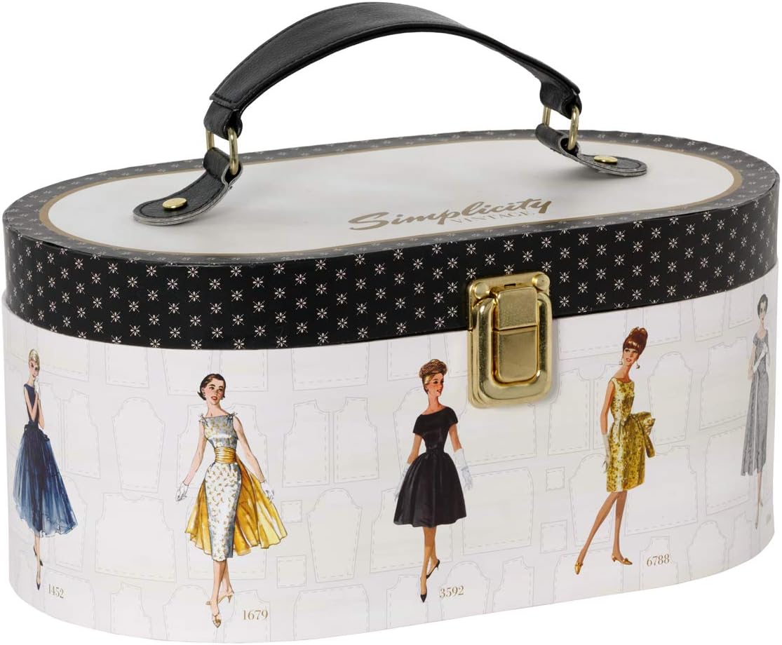 Simplicity Vintage 5592029001 Travel Sewing Notions Supplies Kit in Gold Case, 49pcs - Image 5