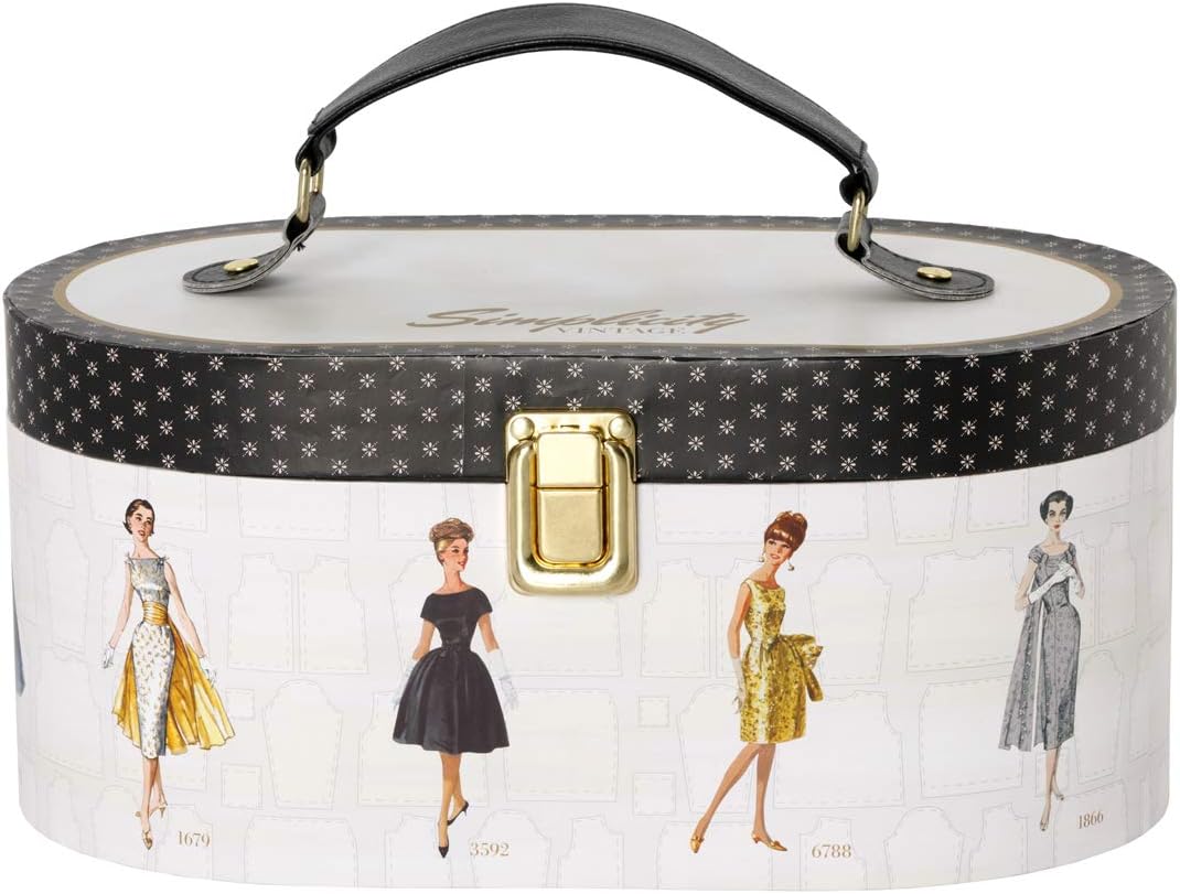 Simplicity Vintage 5592029001 Travel Sewing Notions Supplies Kit in Gold Case, 49pcs - Image 6